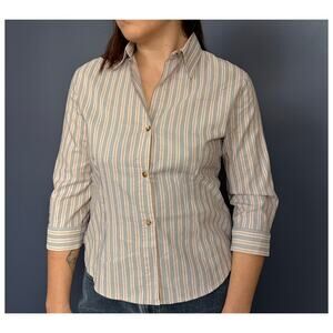 Burberry London striped button up